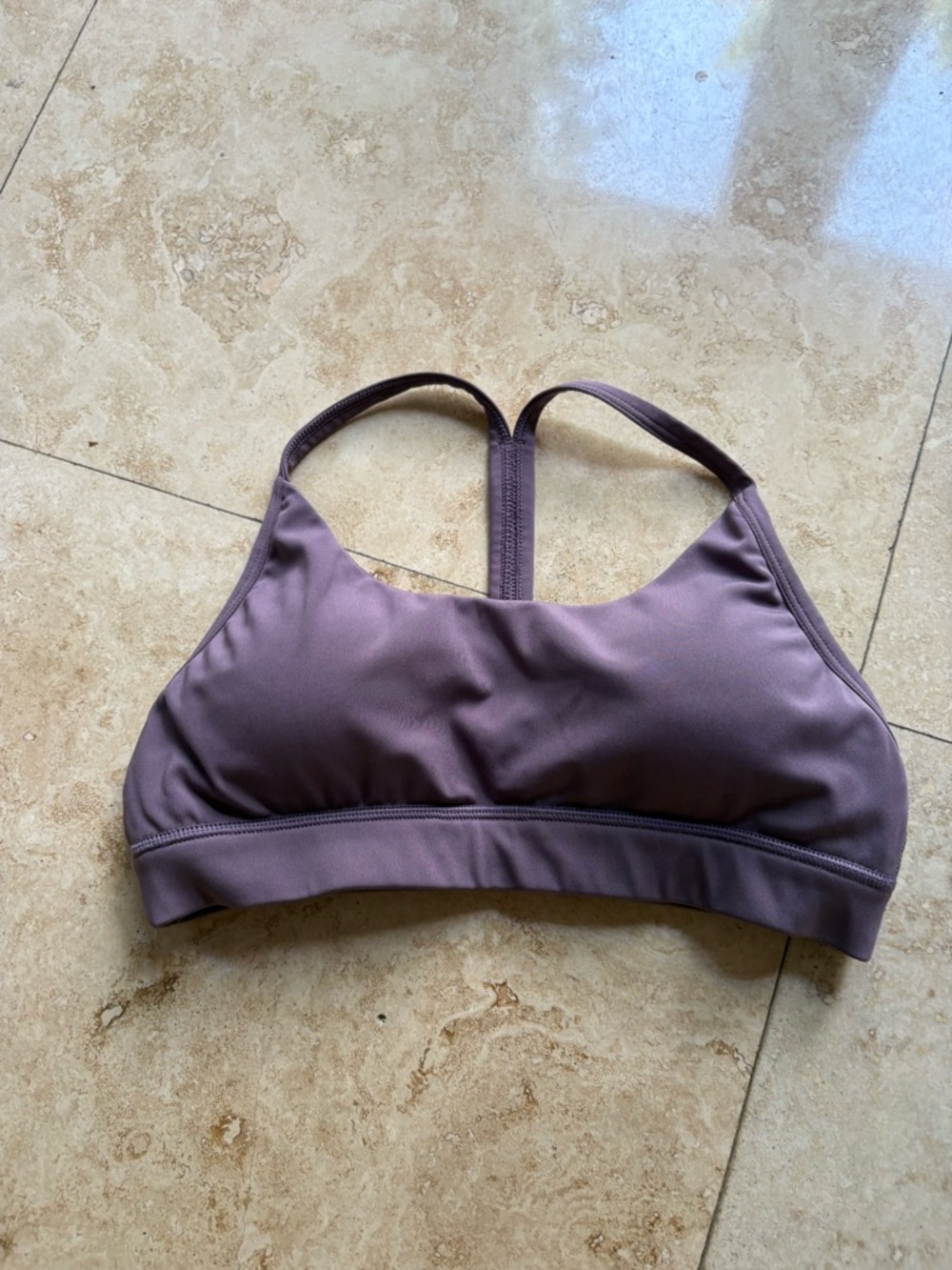 Women's Purple Racerback Bralette - Soft Support - Picture 2 of 4